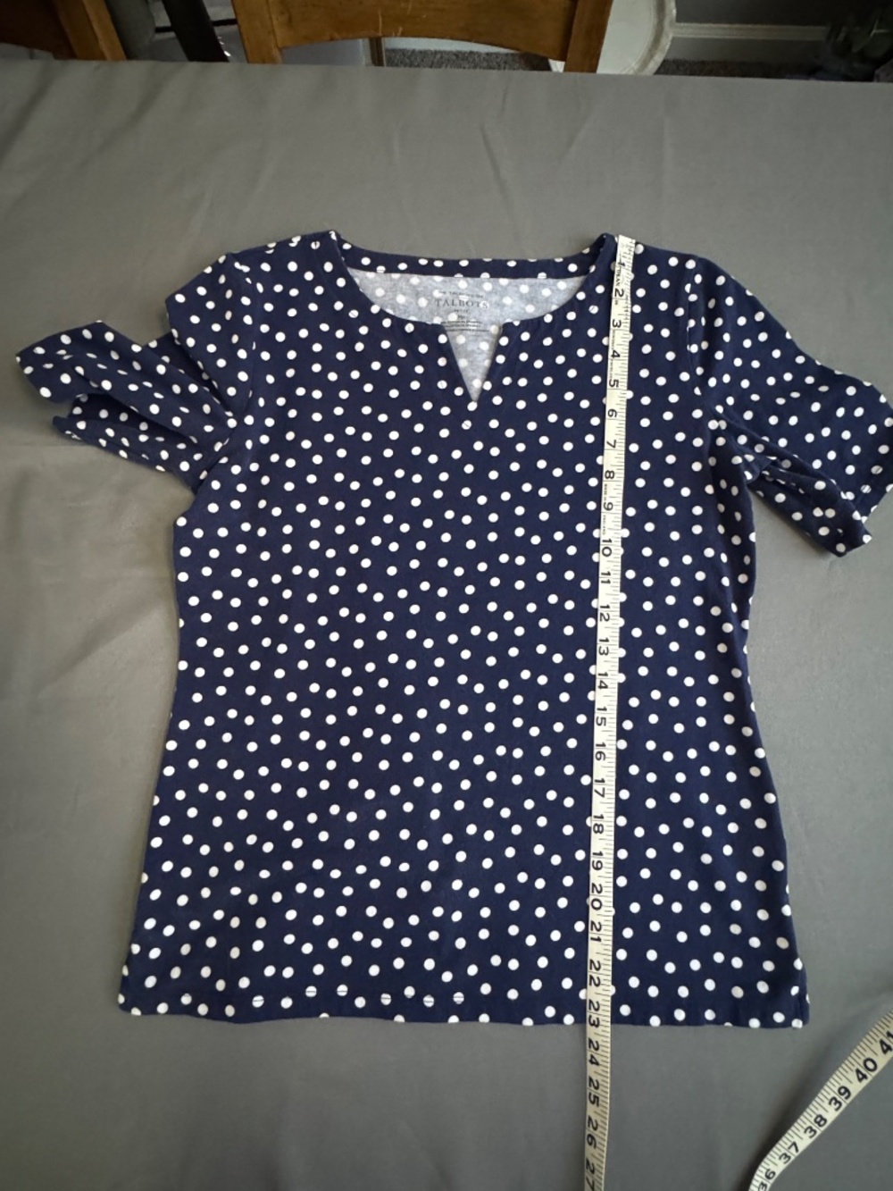 Talbot's Short sleeve The Talbots Tee top Size Medium Petite - Picture 4 of 5